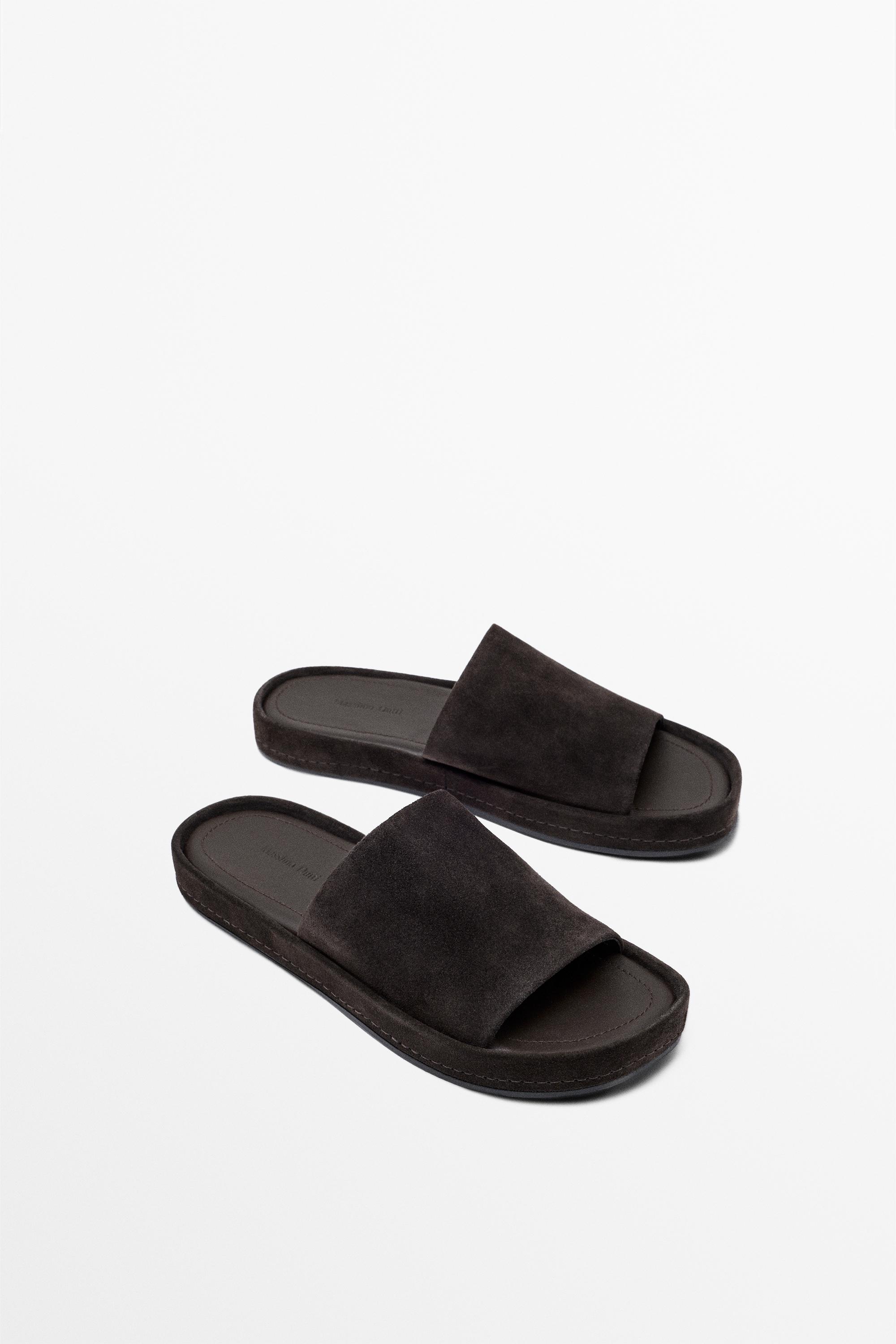 Platform slide sandals